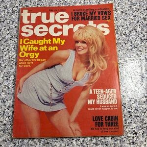 True Secrets Magazine I Caught My Wife At An Orgy April 1969